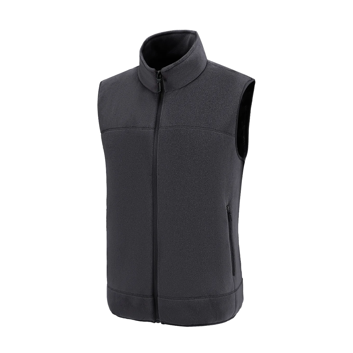 Classic Pile Gilet in Graphite grey