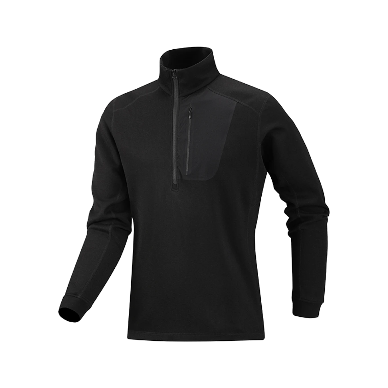 Ridge Half-Zip in Carbon black