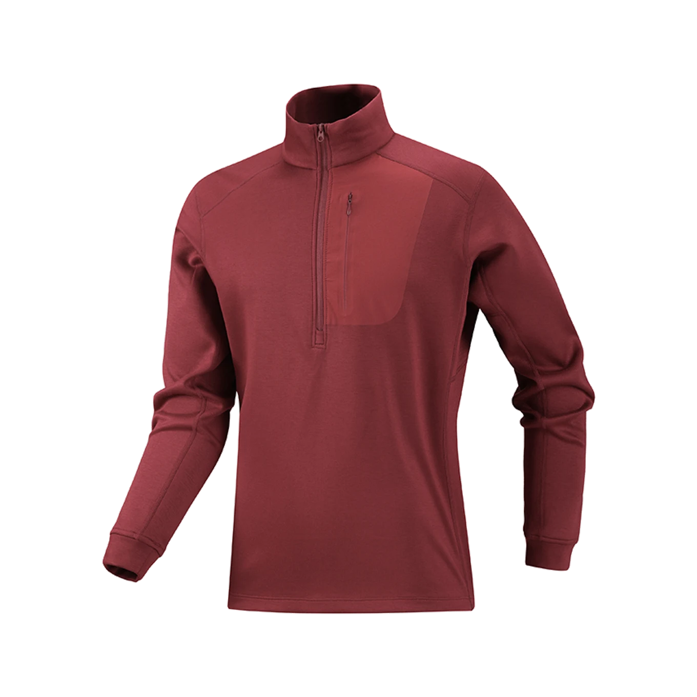 Ridge Half-Zip in Crimson