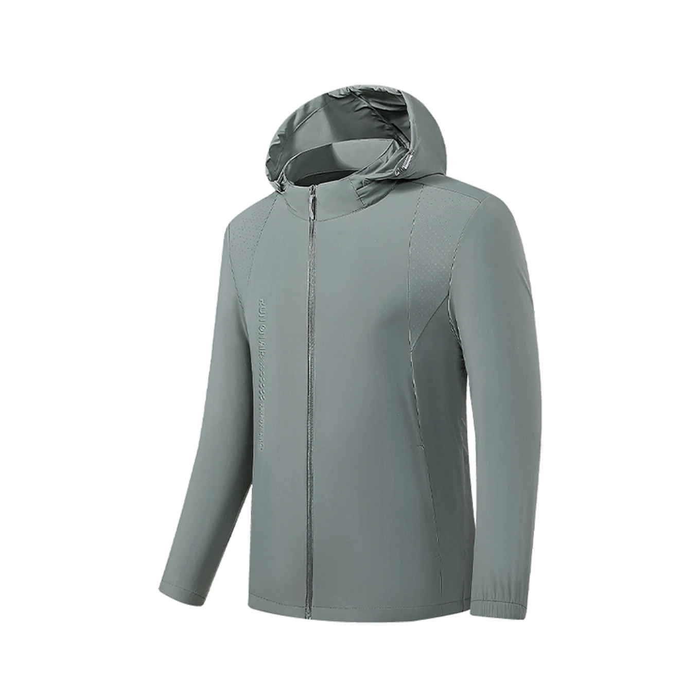 Trail Hooded Layer in Granite grey