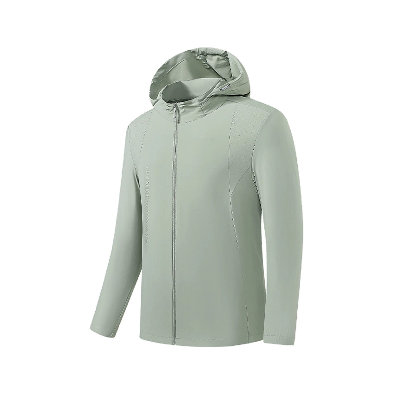 Trail Hooded Layer in Soft sage