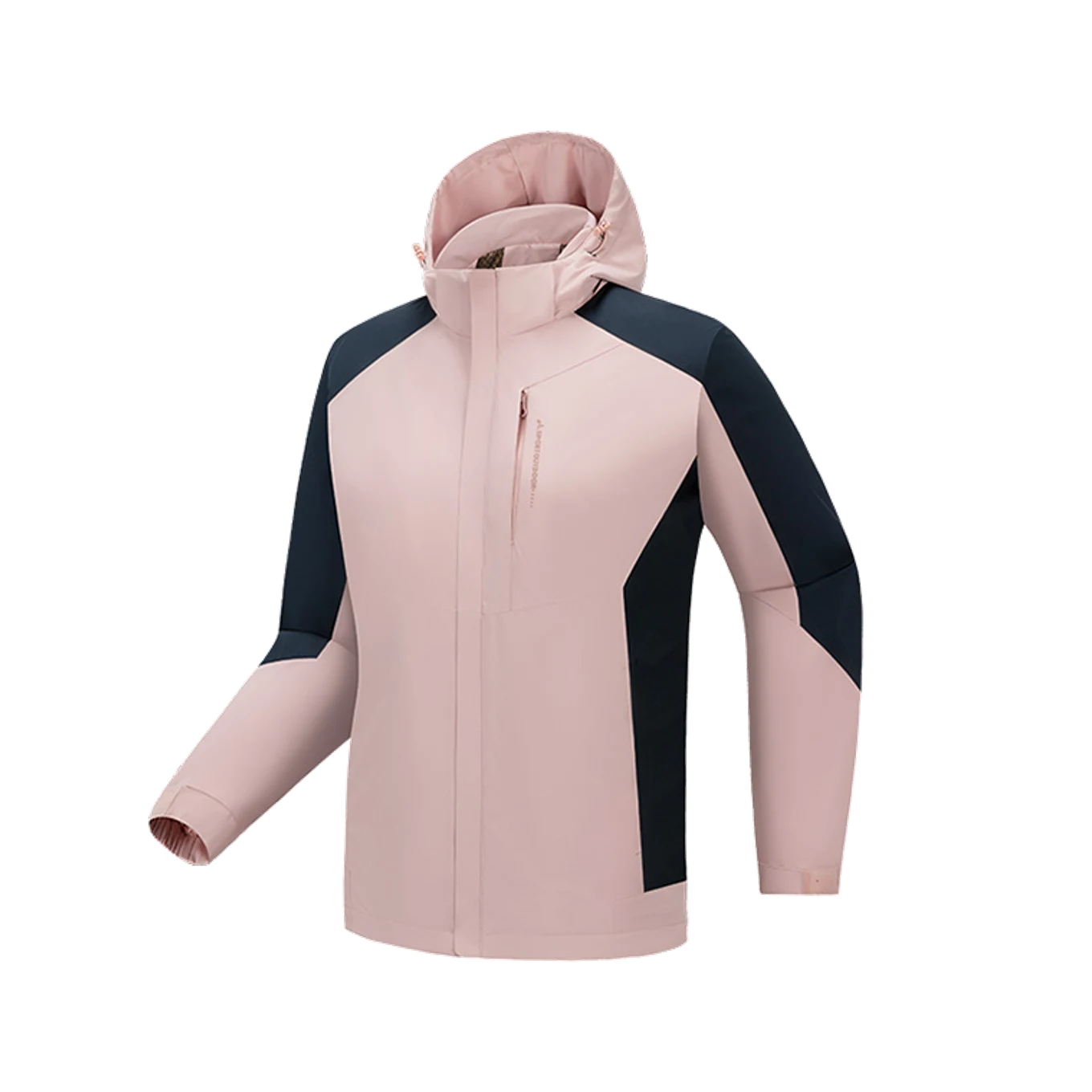 Traverse Panel Shell in Heather blush