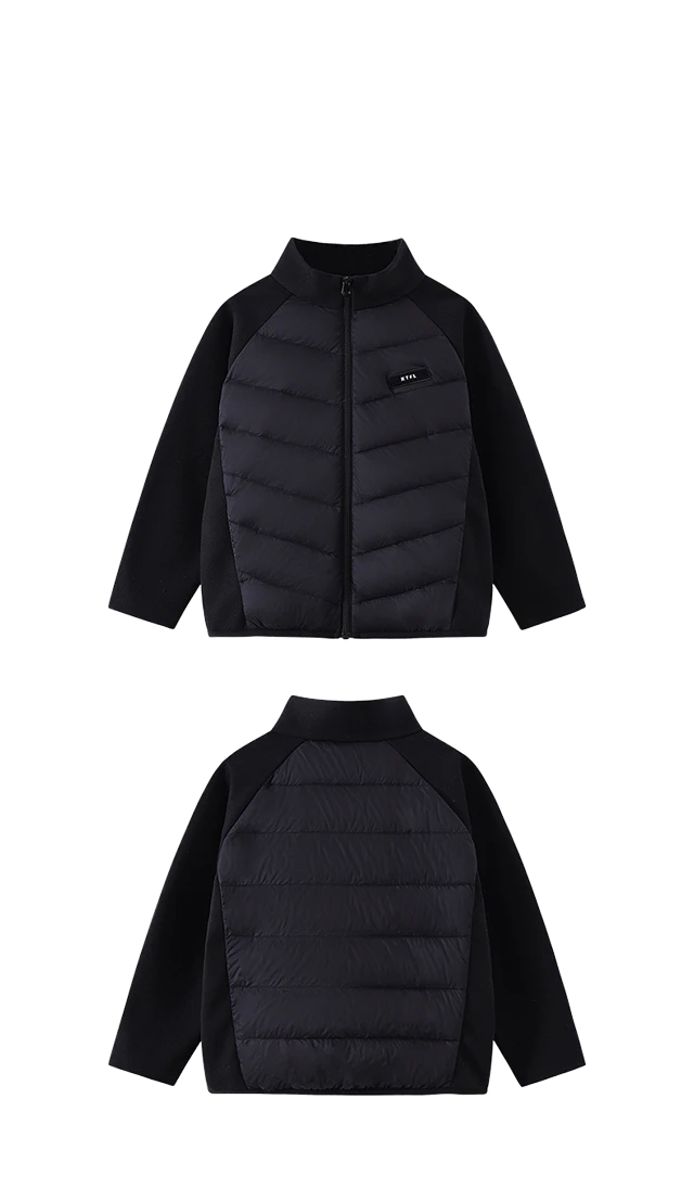 Packable Down Gilet in Carbon black