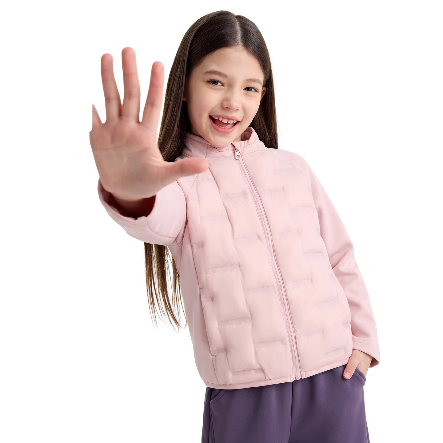 Motion Down Jacket in Heather pink