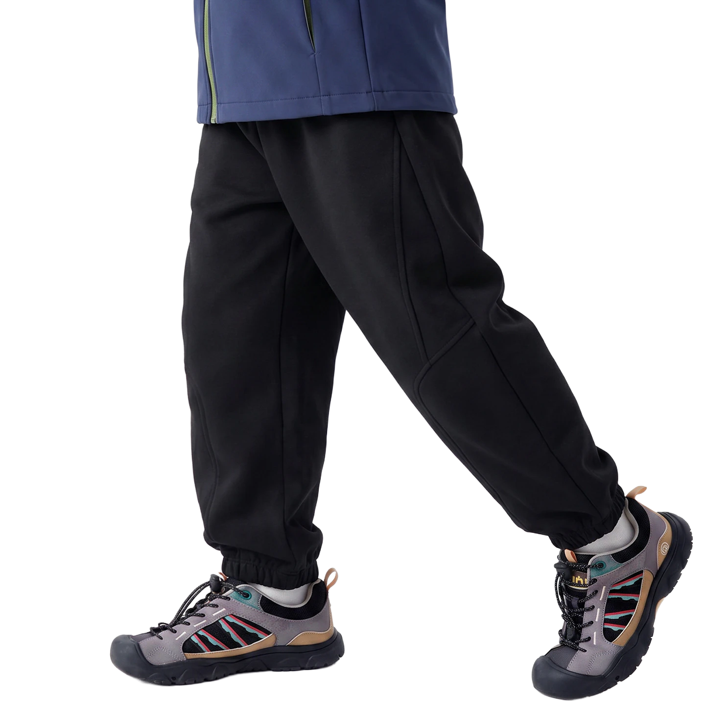 Articulated Softshell Jogger in Carbon black