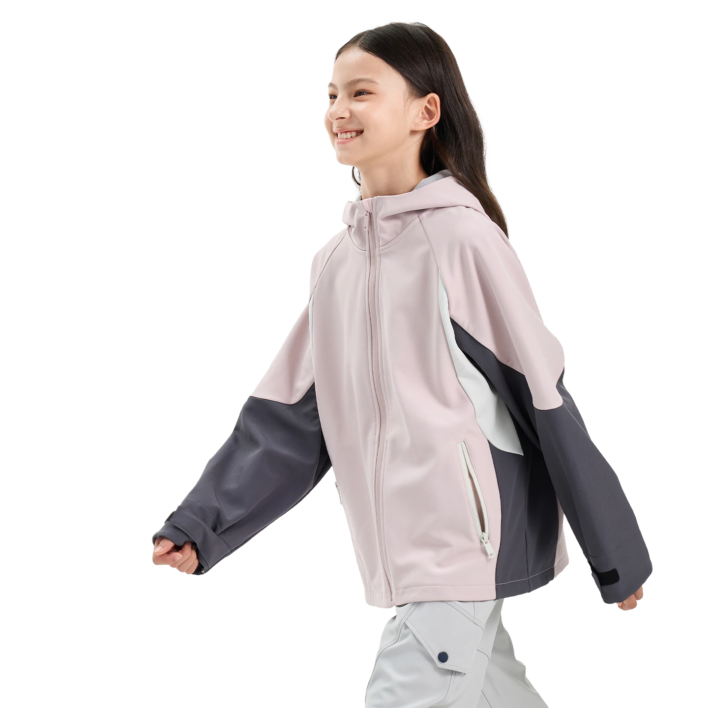 Windpath Softshell in Heather pink