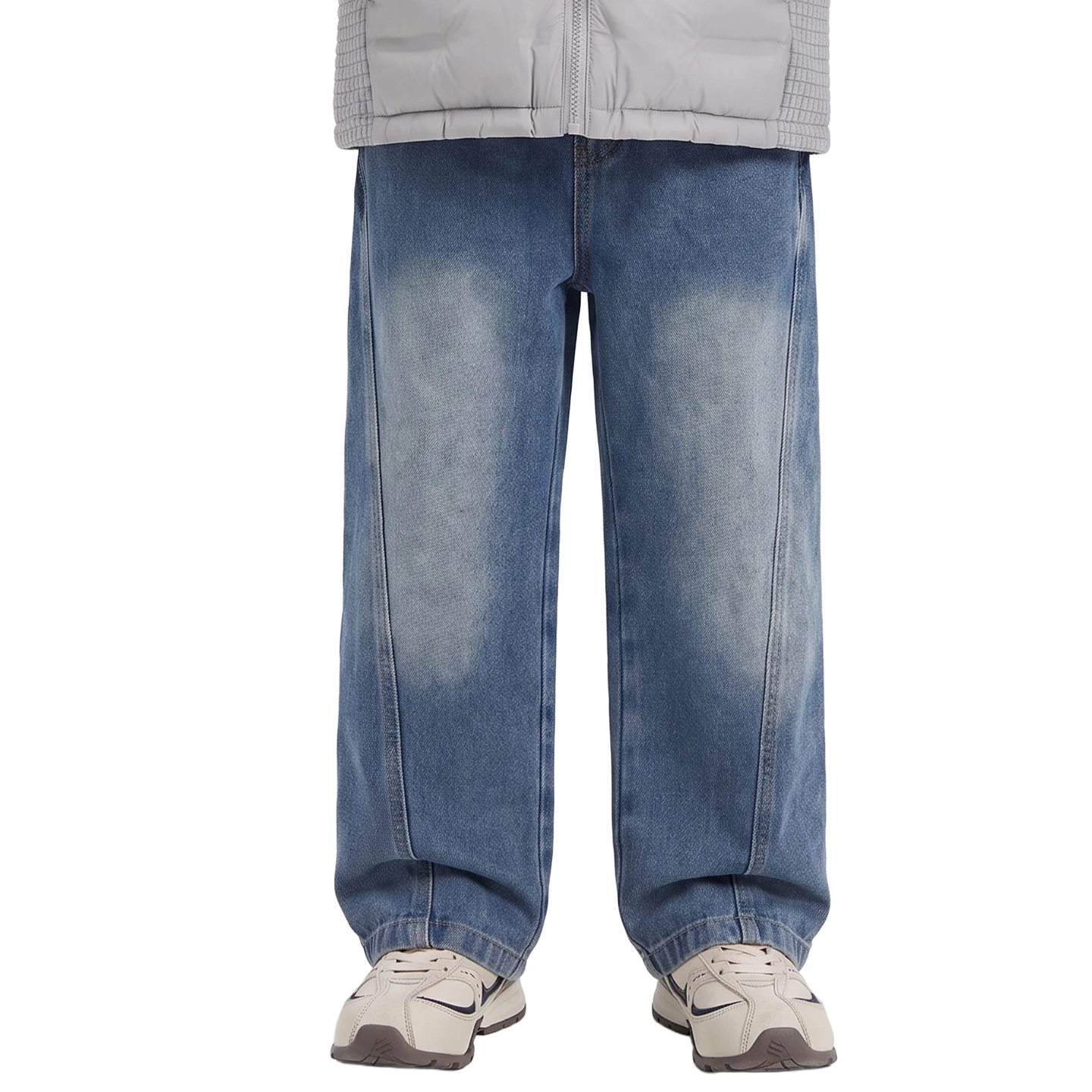 Straight Denim in Sky blue
