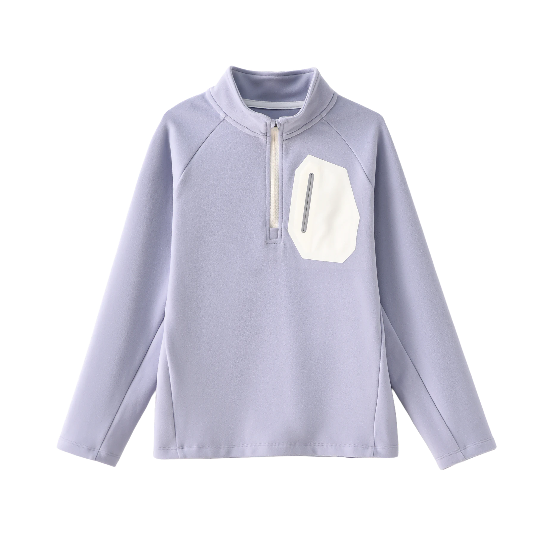 Cloud Half-Zip Sweatshirt in Mist violet