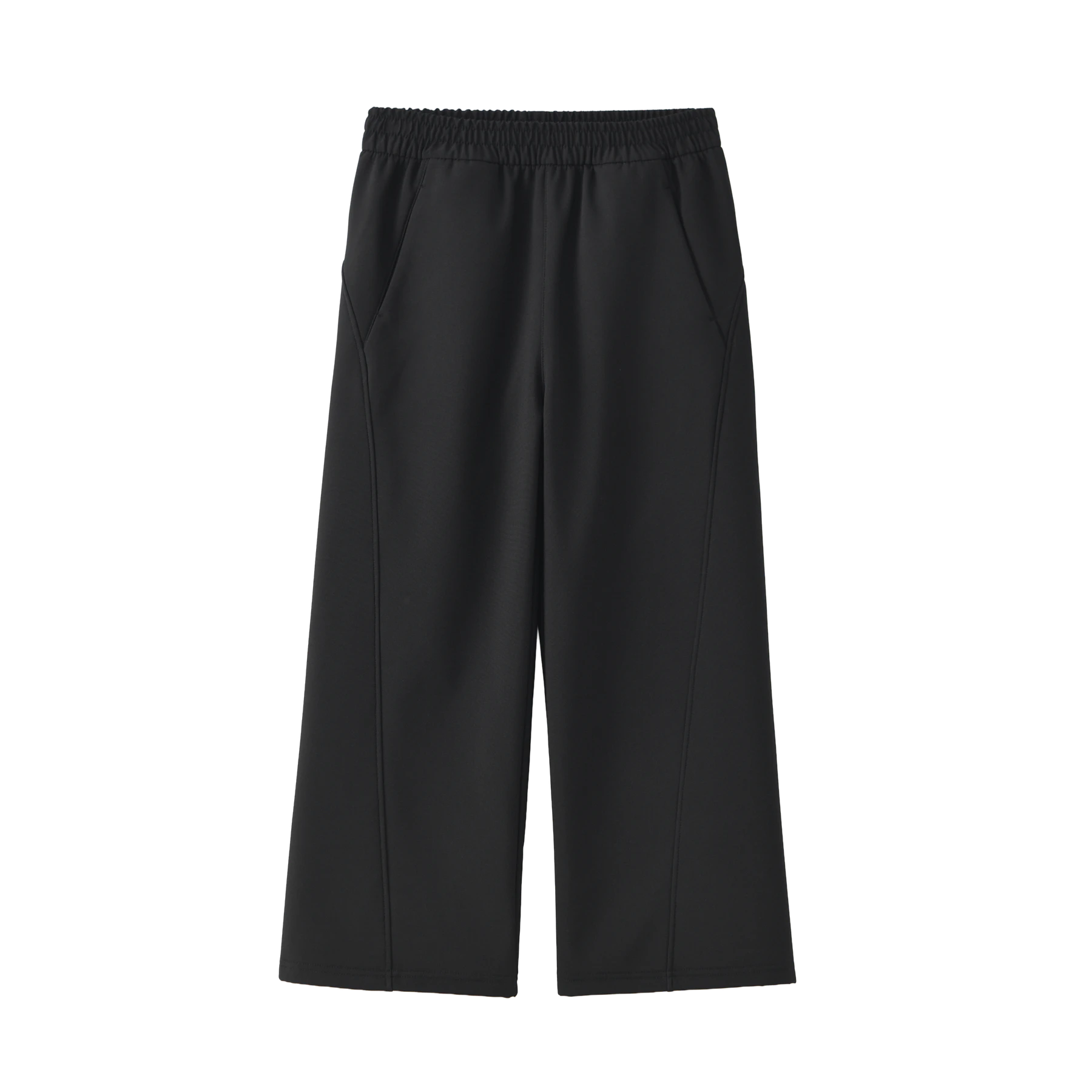 Wide-Leg Outdoor Trouser in Carbon black