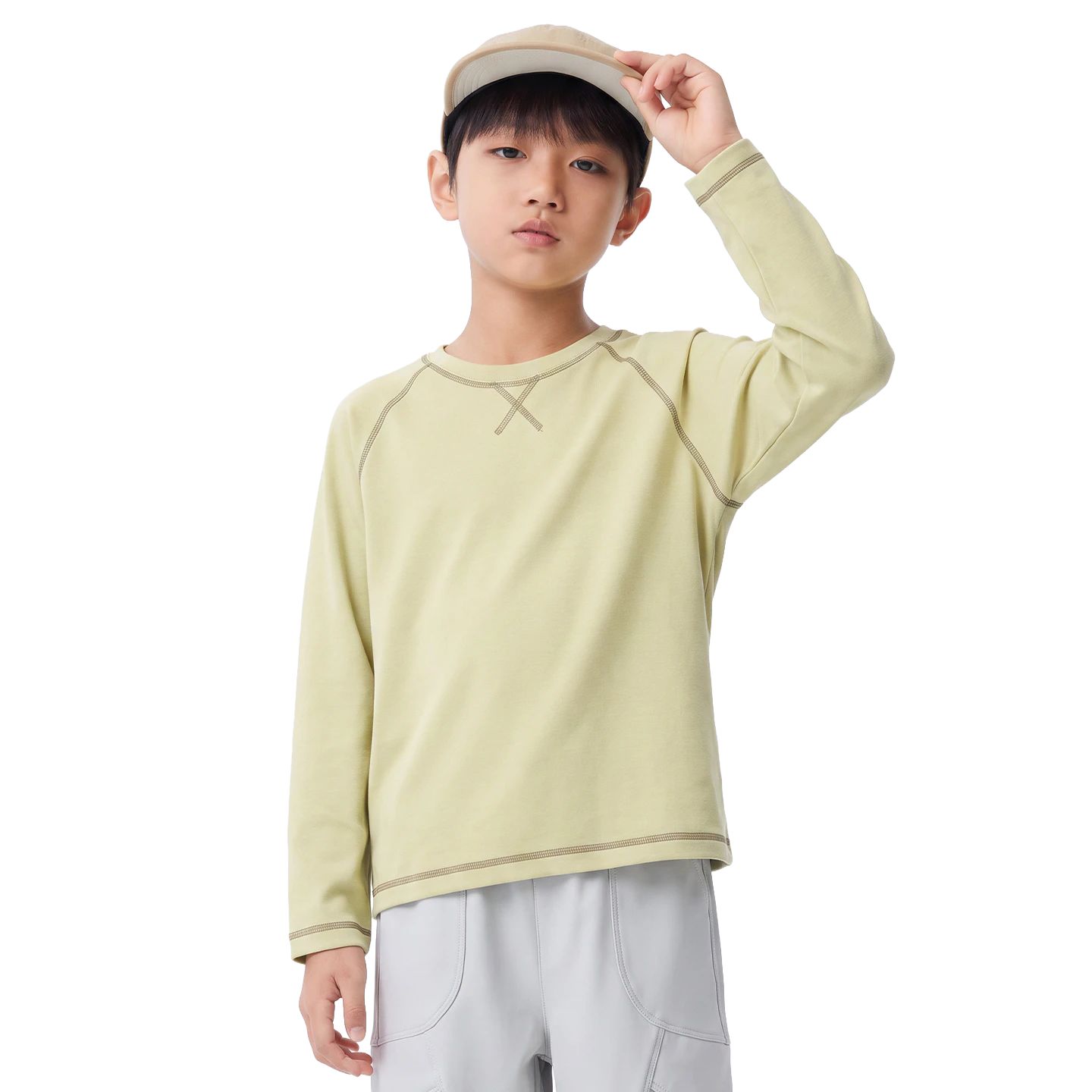 Lightweight Outdoor Tee in Lichen yellow