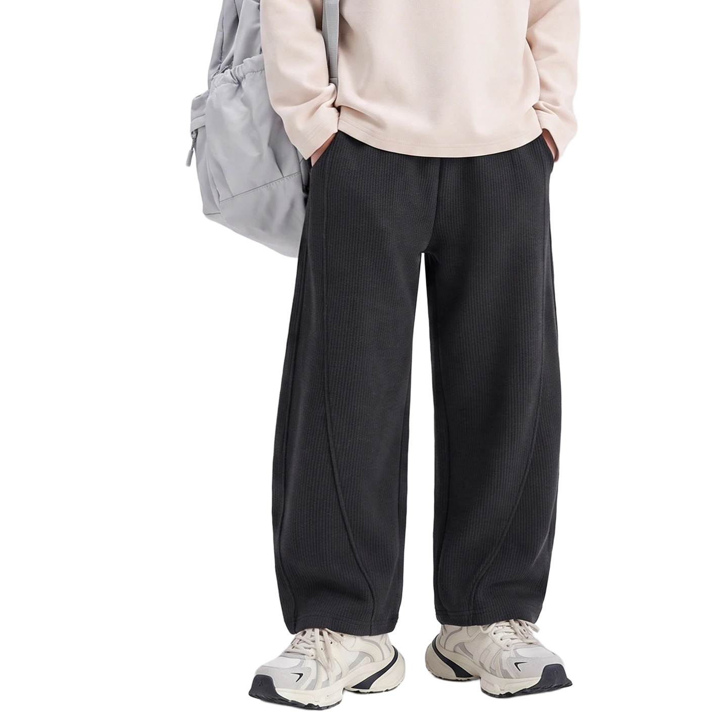 Warm Sabre Trouser in Carbon black